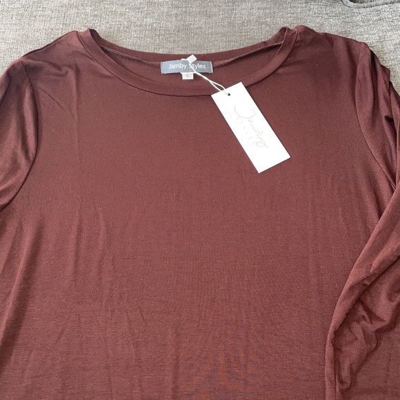 NWT Jamba Styles Brown tunic top - Picture 2 of 3